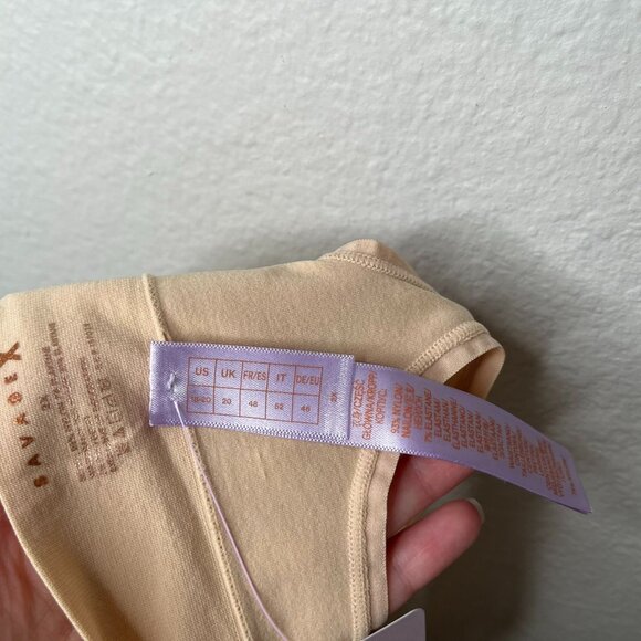 Savage X Fenty Womens Beige Seamless Wide Side Thong Size 2XL - Picture 6 of 7